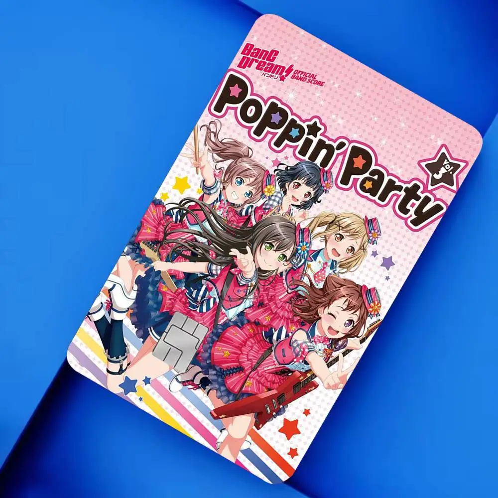 BanG Dream Ave mujica morfonica 4pcs 1Set Card Stickers Small Waterproof Chip 4PCS Card Sticker Anti-Scratch