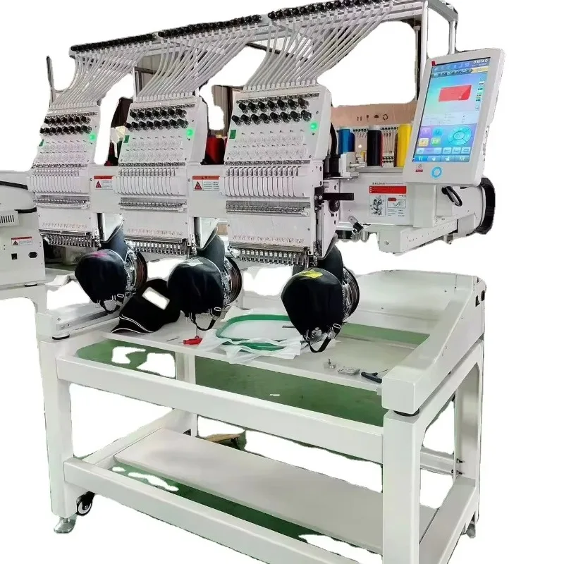 Computerized Embroidery Equipment For Cap And Flat Embroidery Professional Sewing Machine Solution