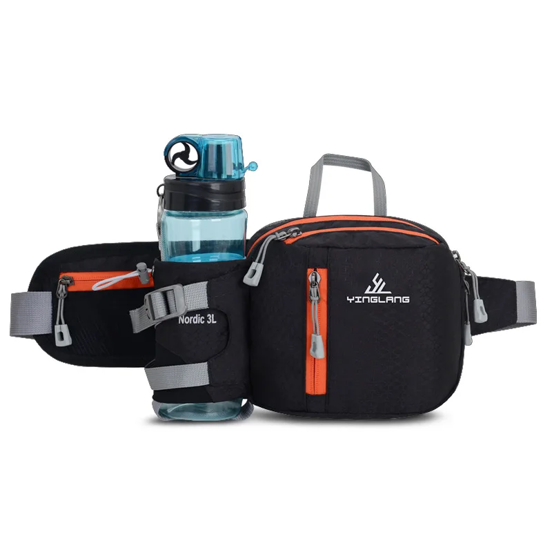 

Running Bag Waist Belt Pack Outdoor Marathon Gym Sport Fitness Water Bottle Pouch Fanny Waist Pack Riding Cycling Phone Pocket