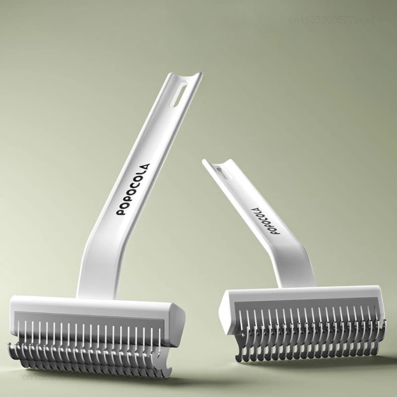 POPO Pet Hair Remover Comb Cat Dog Hair Grooming And Care Comb For Long Hair Dog Pet  Hairs Cleaning Comb Dog Supplies