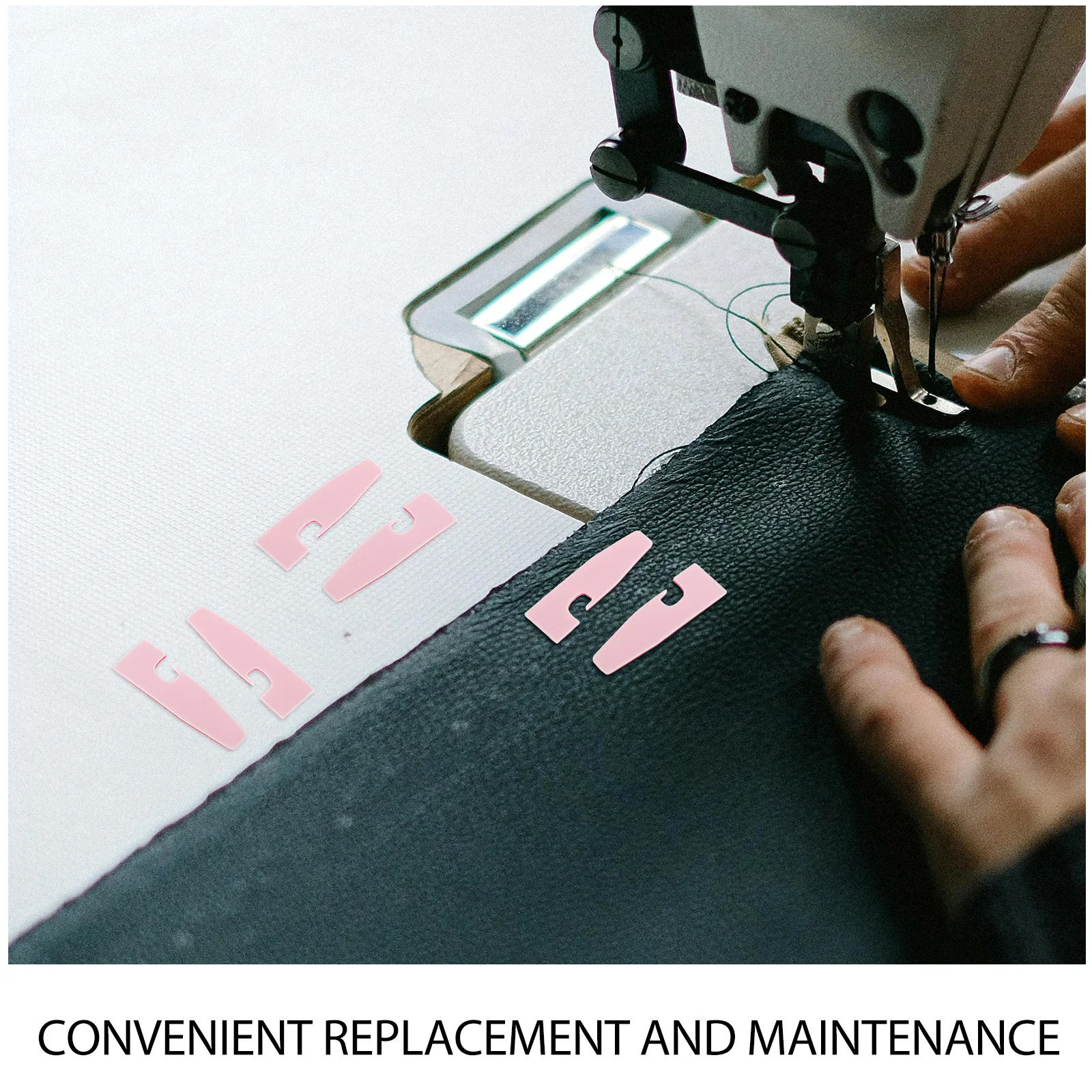 15Pcs Overlock Presser Foot Pad Durable Plastic Replacement for Serger Machine Sewing Accessory Wear Resistant Bottom Plate