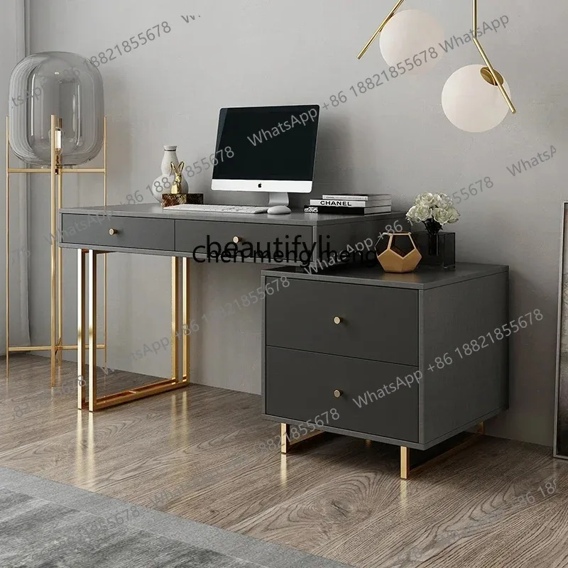 LHY26 ss HJ Computer Desk Desktop Desk Modern Minimalist Corner Desk Combined Bookcase