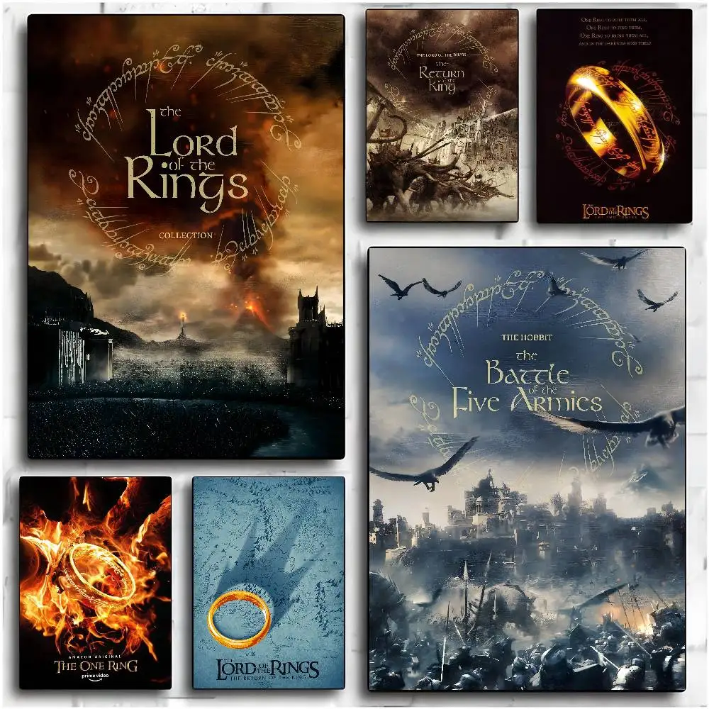 The L-Lord of the R-Rings Poster No drilling required leaves no marks Self-adhesive stickers can be applied to any surface