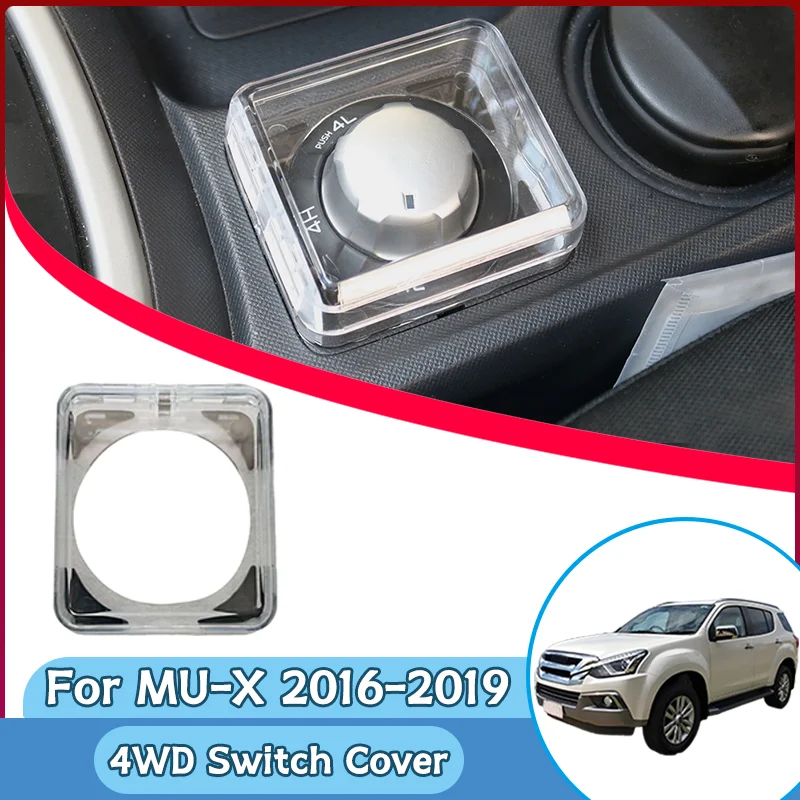 Durable ABS 4WD Control Switch Guard Cover Styling Modified Protection Box For Isuzu MU-X Mux 3.0T And Full Range D-MAX Pickup