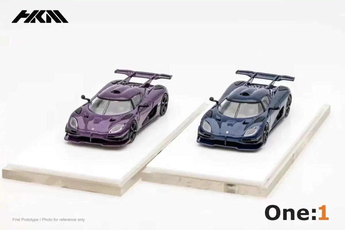 

HKM 1:64 Agera One:1 Full Carbon Blue /Purple limited 699 Model Car