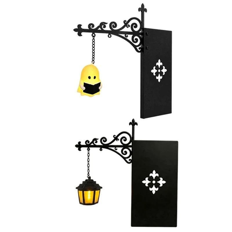 ABLL-Reading Light For Bookshelf 2PCS For Bookworms Led Book Shelf Lamp Library Lantern Decorative Nook Ornament