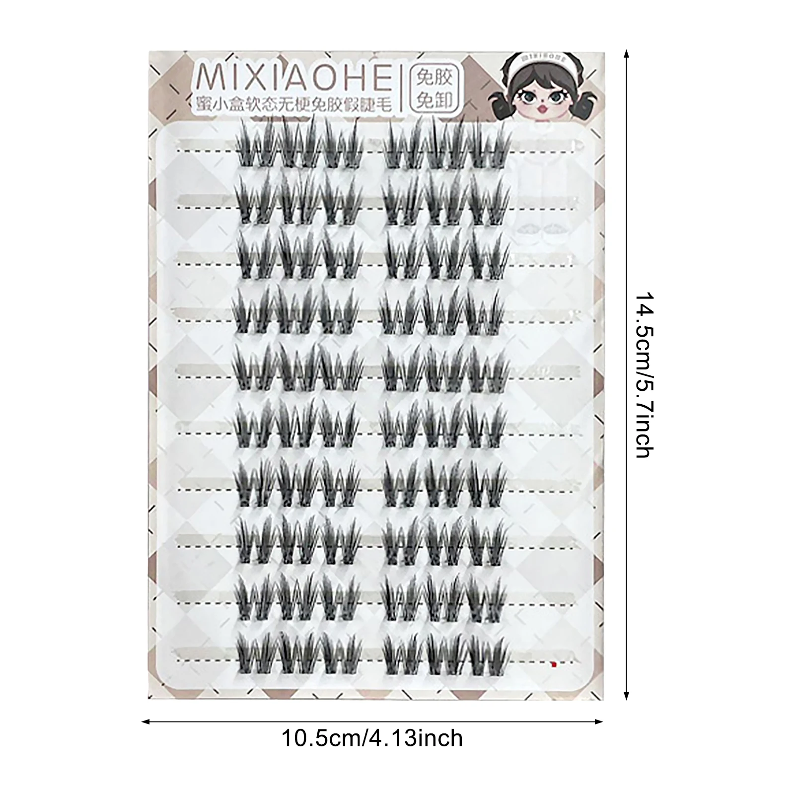 Diy lash cluster extensões sem cola estilo coreano menina grupo chicote segmentado natural cílios postiços auto adesivo cílios