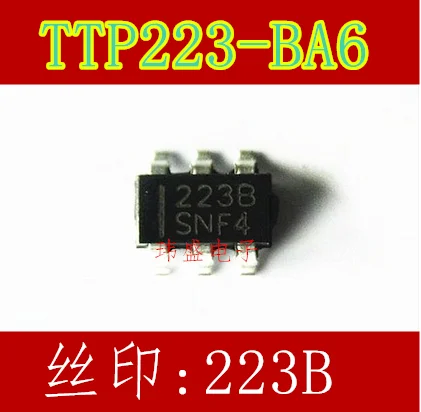 10 pieces  TTP223-BA6 223B SOT23-6 IC