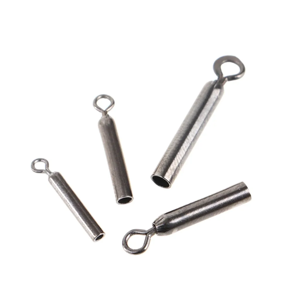 Straight Type Fishing Line Fixed Tube 360 Degree Freely Rotating Copper Float Rest Connect Connect Wear Resistance