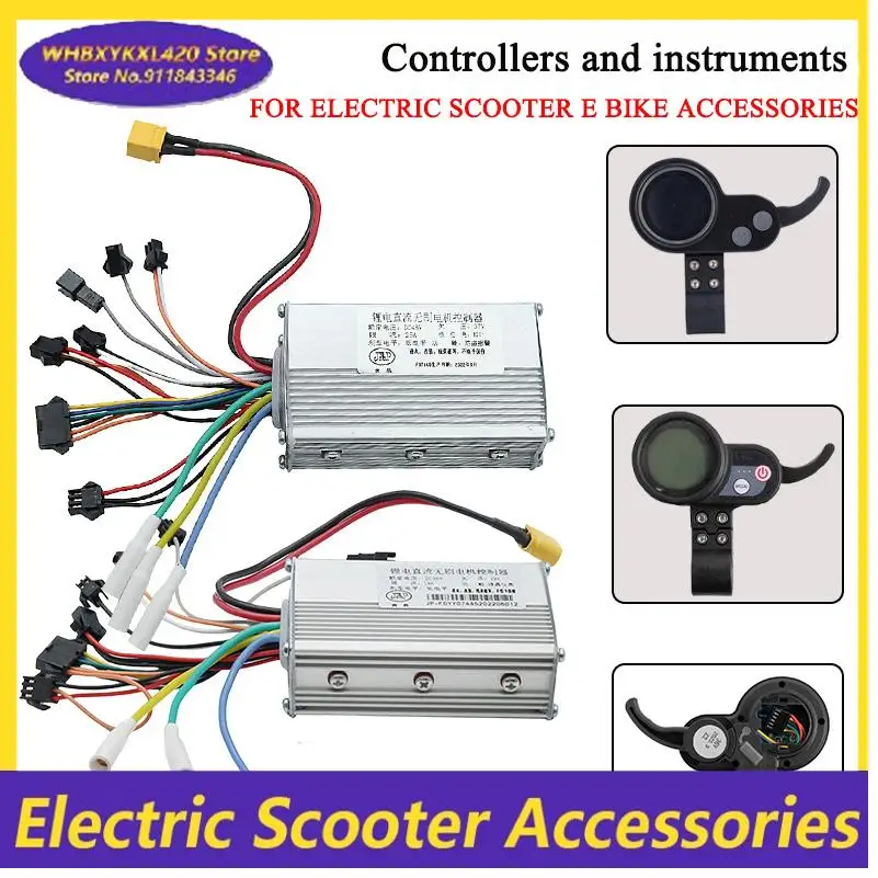 

Electric Scooter Dual Drive Controller JP 48V 52V Hall Brushless Controller AB Front and Rear Drive Controller 25A