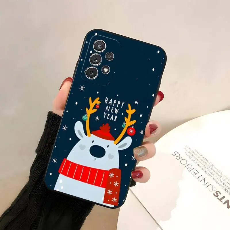 Polar Bear Christmas Phone Case For Samsung A02 A01 A6s A10s A11 A12 A20E A20C A21s A22 A7 A8 2018 A33 Cover