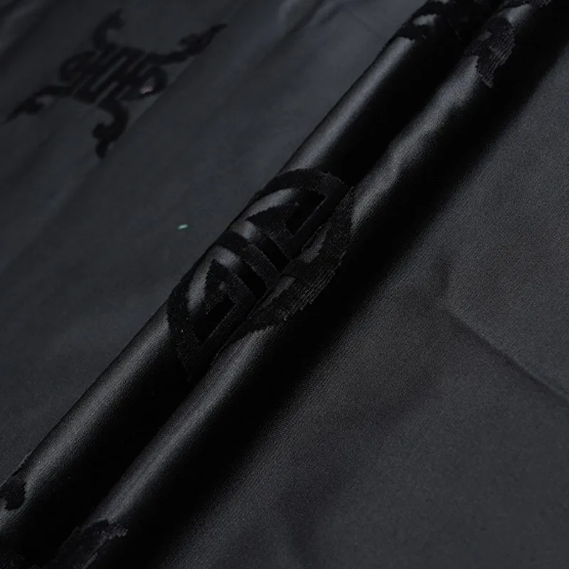 Handmade Zhangzhou satin jacquard fabric polyester fiber traditional pattern Chinese clothing cheongsam