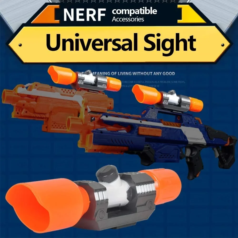 Toy Gun Modification Accessories Set for Nerf N-strike Elite Series Muffler Tail Stock Flashlight Universal Toy Gun Accessories