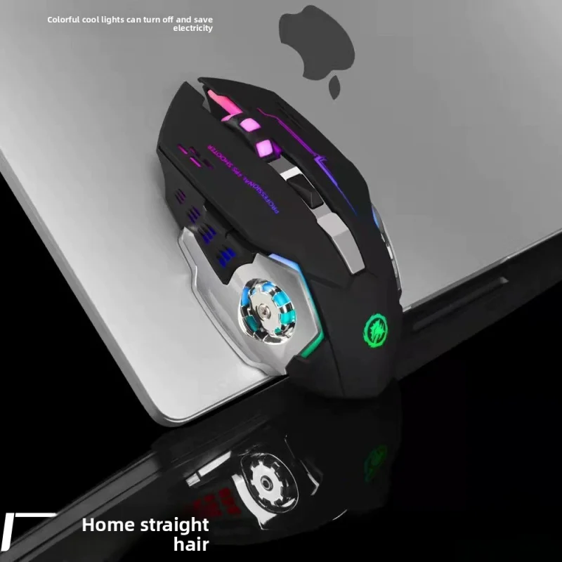 

Hot Wheels Wired Glowing Gaming Mouse Silent Wireless Mouse