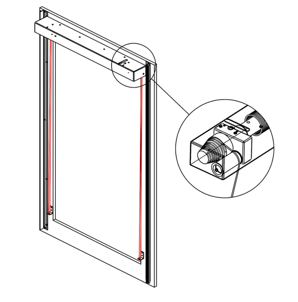 1Set Tracked Verical Lifting Sliding Cabinet Door Up Down Free Stop Stay Mechanism