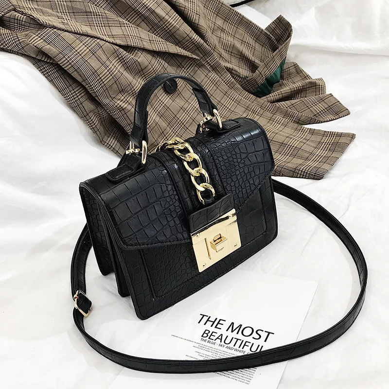 Small Bag Female 2020 New Trendy Korean Version Versatile Messenger Hand Bill Of Lading Shoulder Stone Pattern Small Square Bag