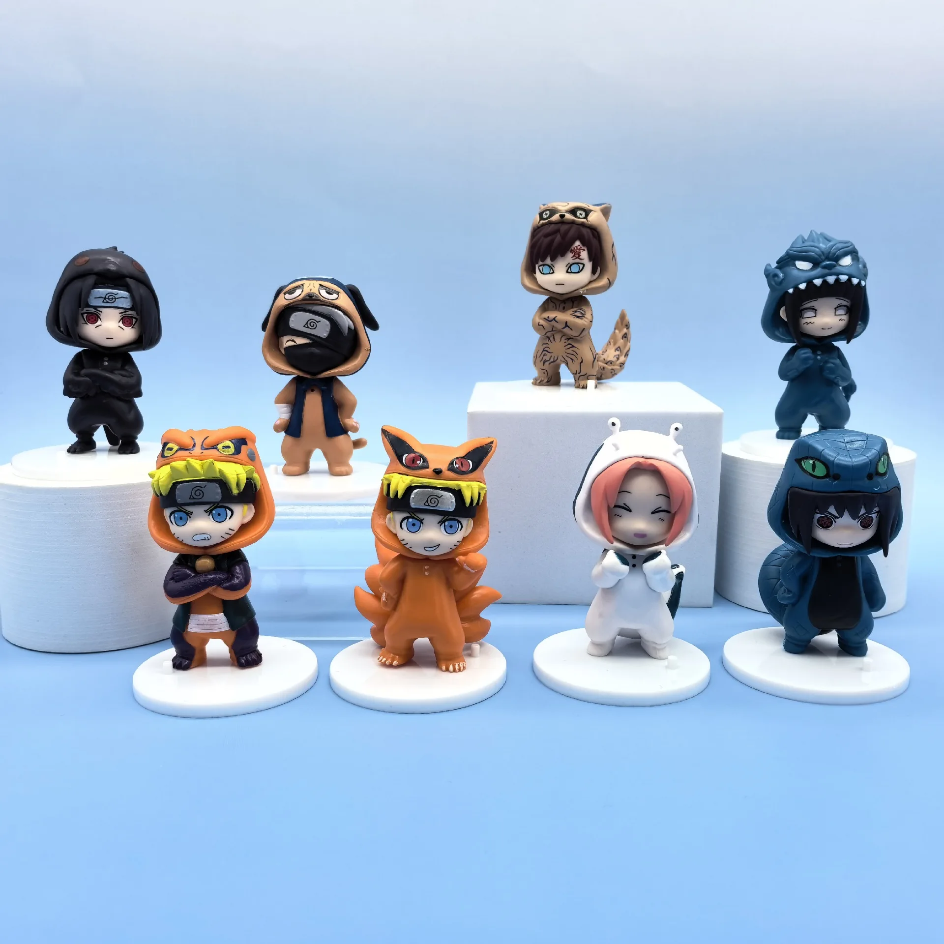 اليابانية أنيمي ناروتو Jifeng سلسلة نموذج لجسم Q نسخة PVC أنيمي سطح المكتب الحلي هدية عيد ميلاد جمع نموذج اللعب