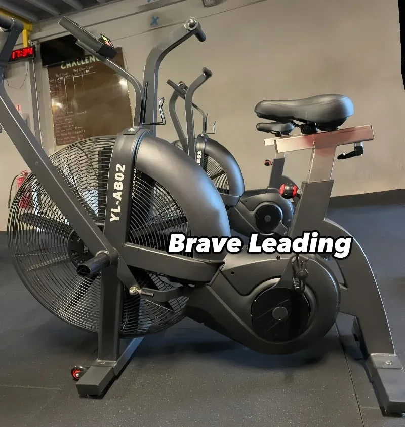YL AB02 Hyrox Factory Custom Wholesale Fitness Equipment Air Bike Exercise Bike for Gym Impact Fan