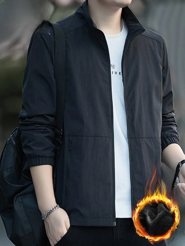 

Paul Large Size Workwear Jaet Men's Wear-Resistant Outerwear Fce-Lined Windproof Clothes Autumn Winter Stand Fit Jaet