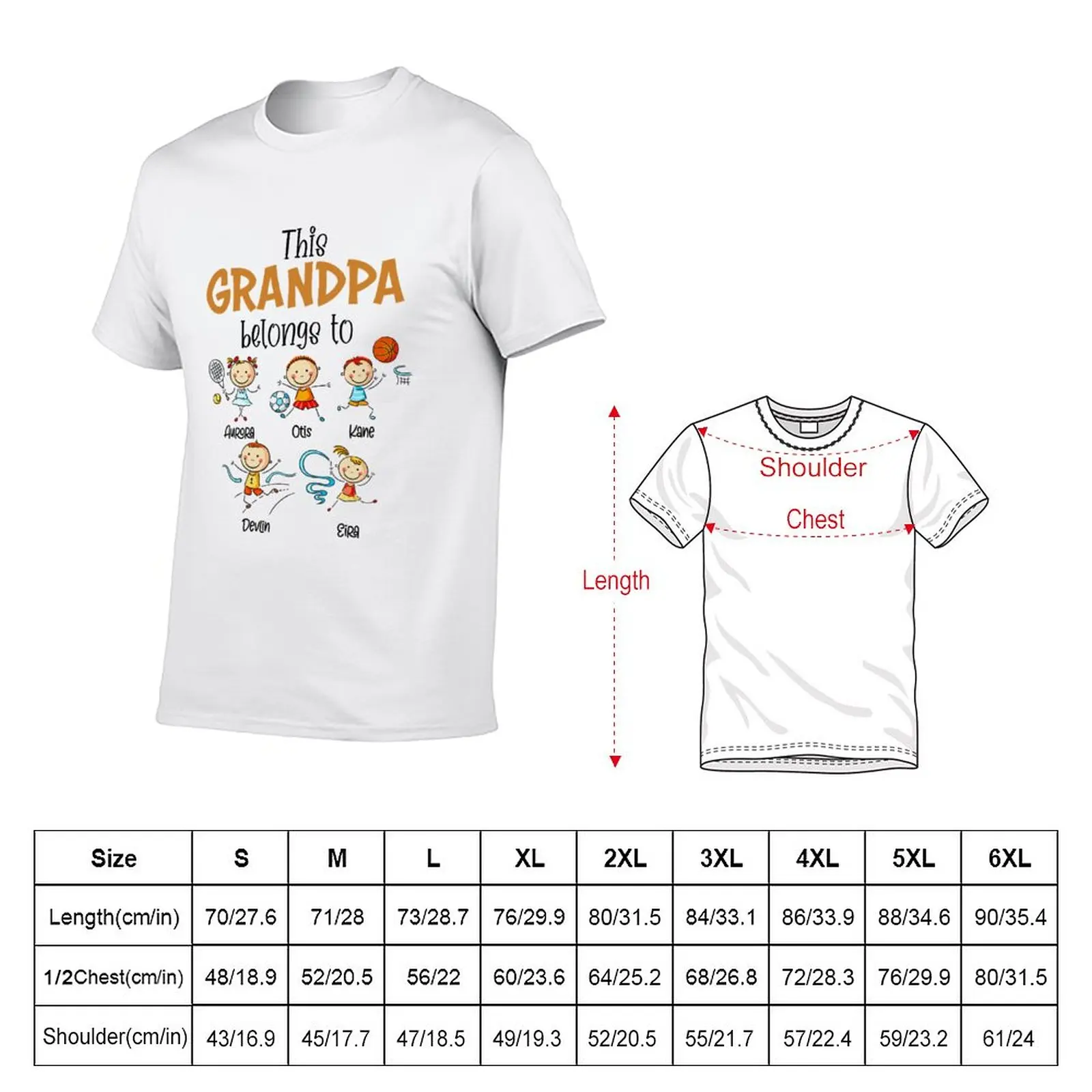 New This Grandpa Belongs To d Kids Name , Funny Family Personalized Tee, Happy Mother’s Day Custom T-Shirt