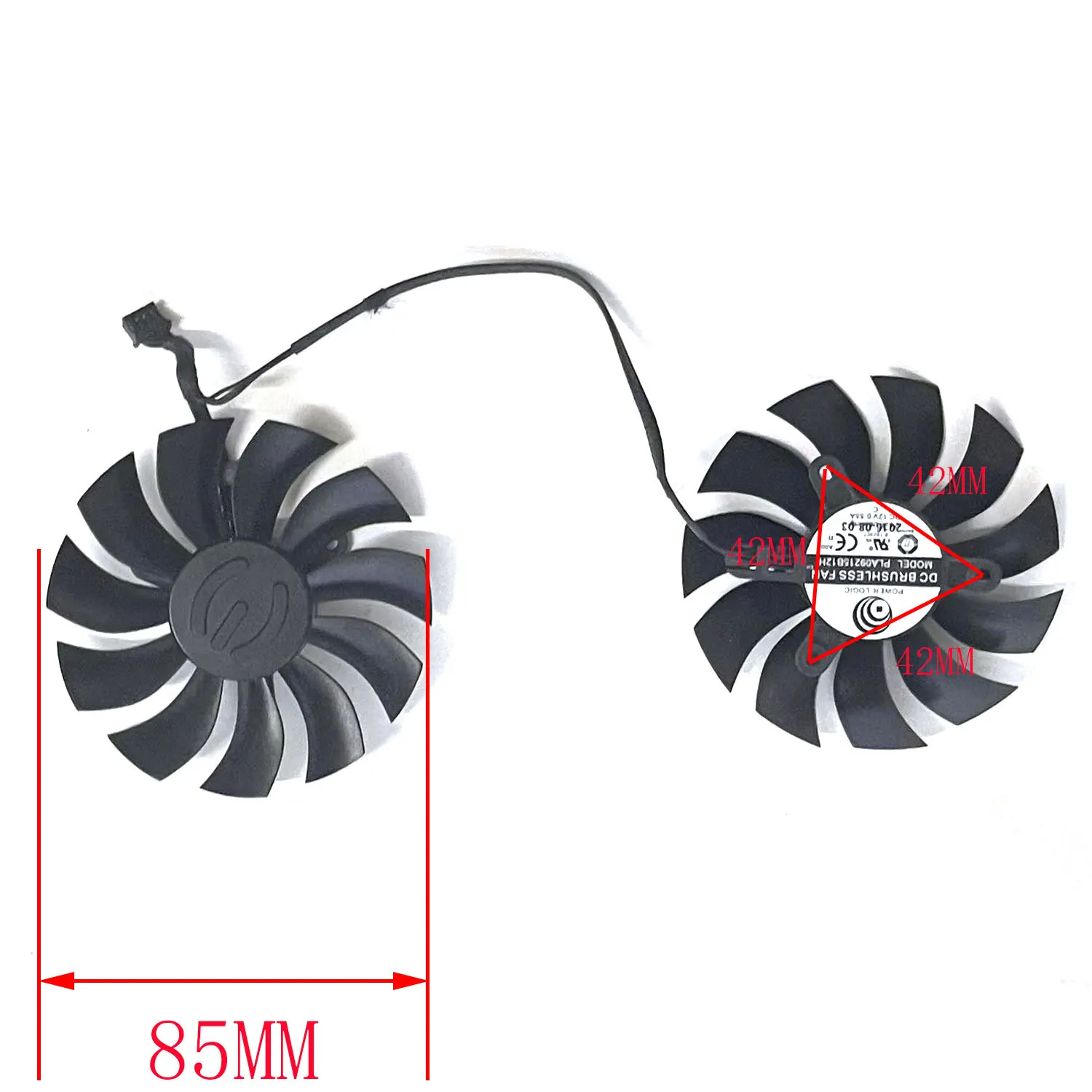 Brand New Original 85MM 4PIN PLA09215B12H GPU Cooler For EVGA GTX 1080 1070 1060 980 970 960 950 Graphics card cooling fan