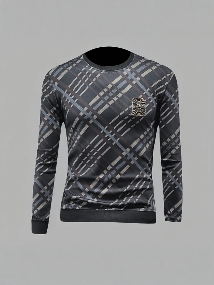 

Milan Design Wind Qui Dry Sport Fitn Men's Hoodie Easy Match Stand Collar Base Layer Modern Sle Long Sve Color