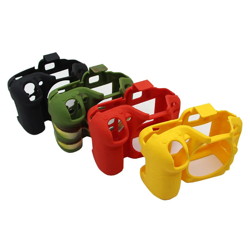 Rubber Silicon Sleeve Armor Skin Case Body Cover Protector for Nikon D7100 D7200 DSLR Camera Shell Protective Soft Bag 4 colors