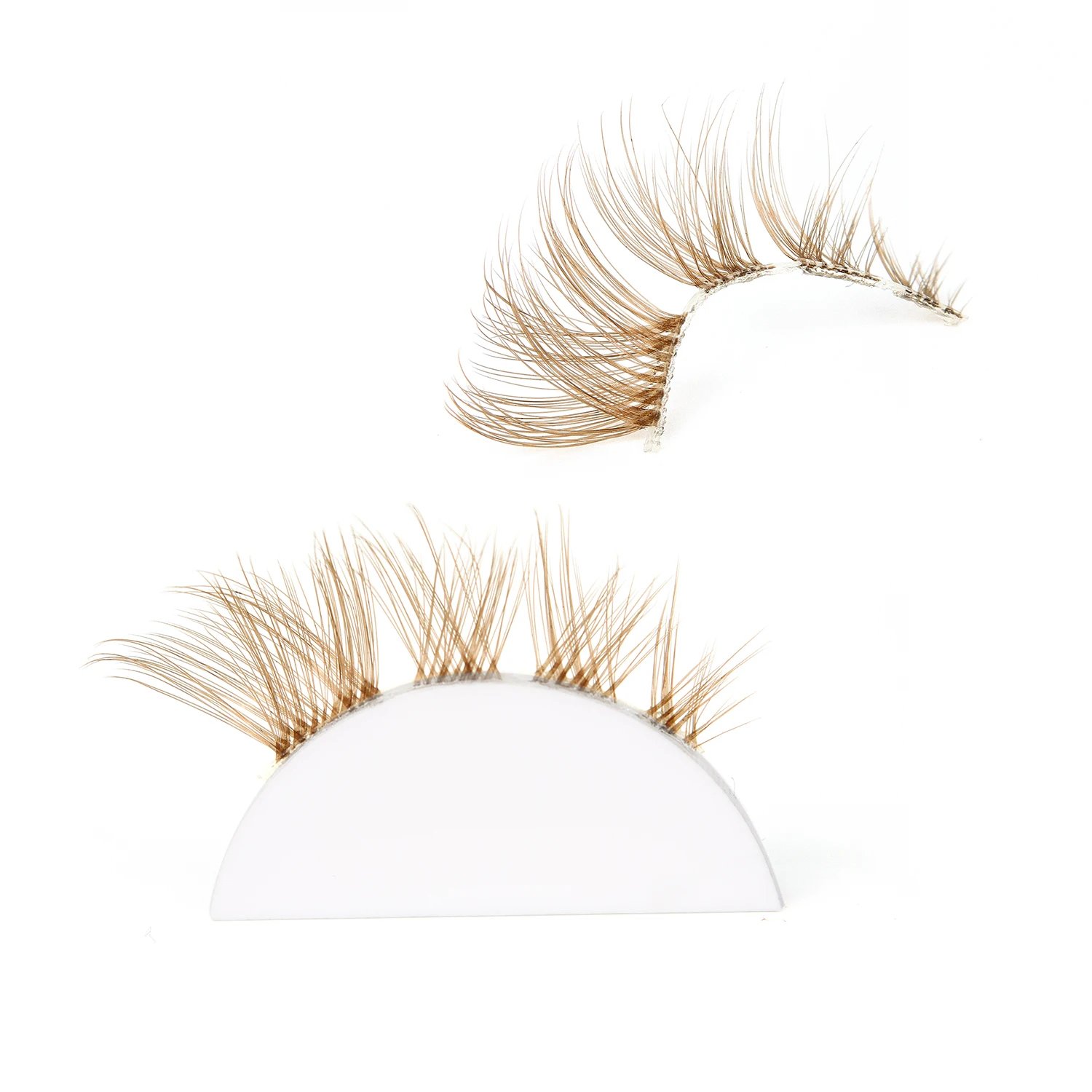 5 paires de faux cils bruns 3D pour les yeux de bande dessinée pour allonger naturellement la queue de faux cils