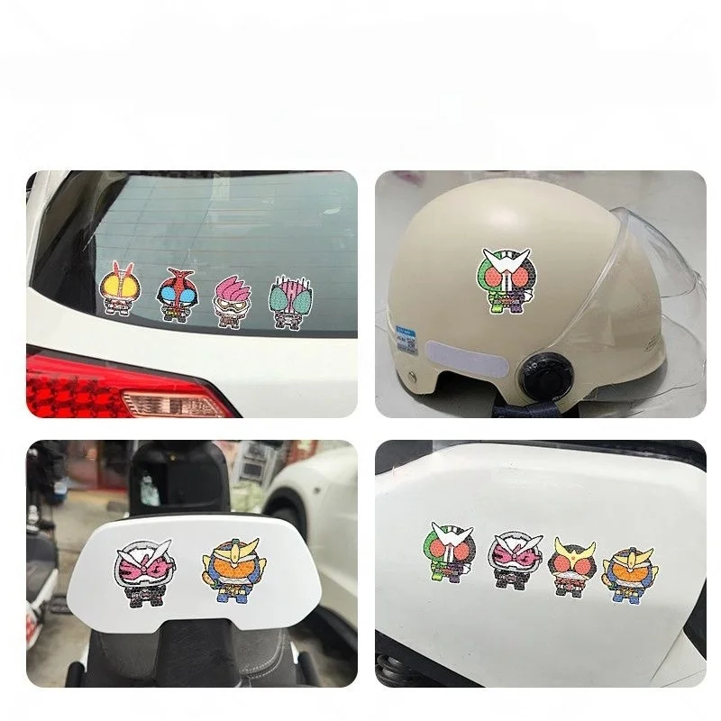 Personalized Kamen Rider car sticker, decorative for car windows and body, scratch cover, reflective sticker for luggage view 4