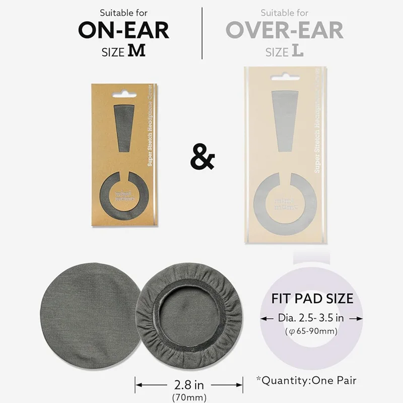 Mimimamo Super Stretch Headphone Cover - Wysoce chłonny, szybkoschnący, wygodny nausznik do słuchawek — zdjęcie produktu 3