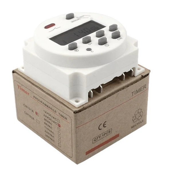 GTHURCS 220V 110V 24V 12V CN101A Timer Switch Digital LCD Power Timer Programmable Time Switch Relay 16A high quality CN101