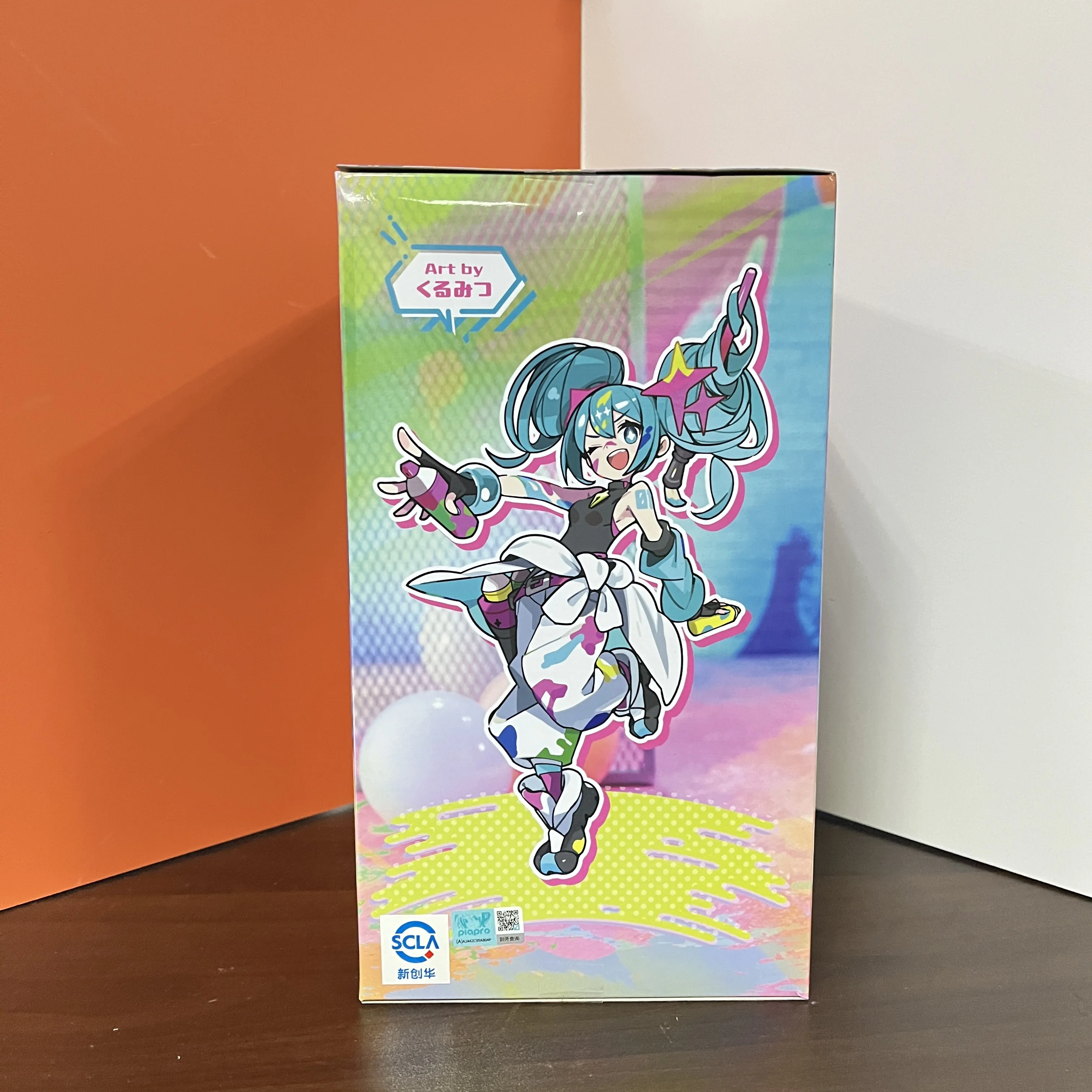 Original FuRyu Trio-Try-iT Hatsune Miku Painting Girl Anime Figure Toys PVC Model Collection Action Figurine Doll Gift