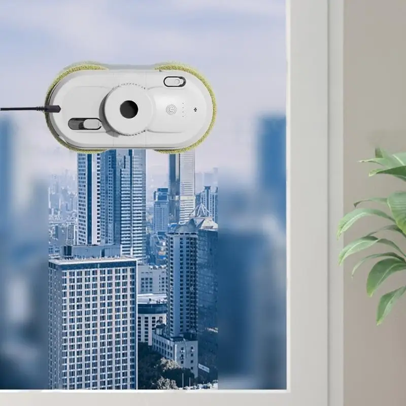 U0DE Window Cleaning Robot Automatic Window Cleaner with Double Water Sprays for Window Glass 3200Pa Suction Remote Control