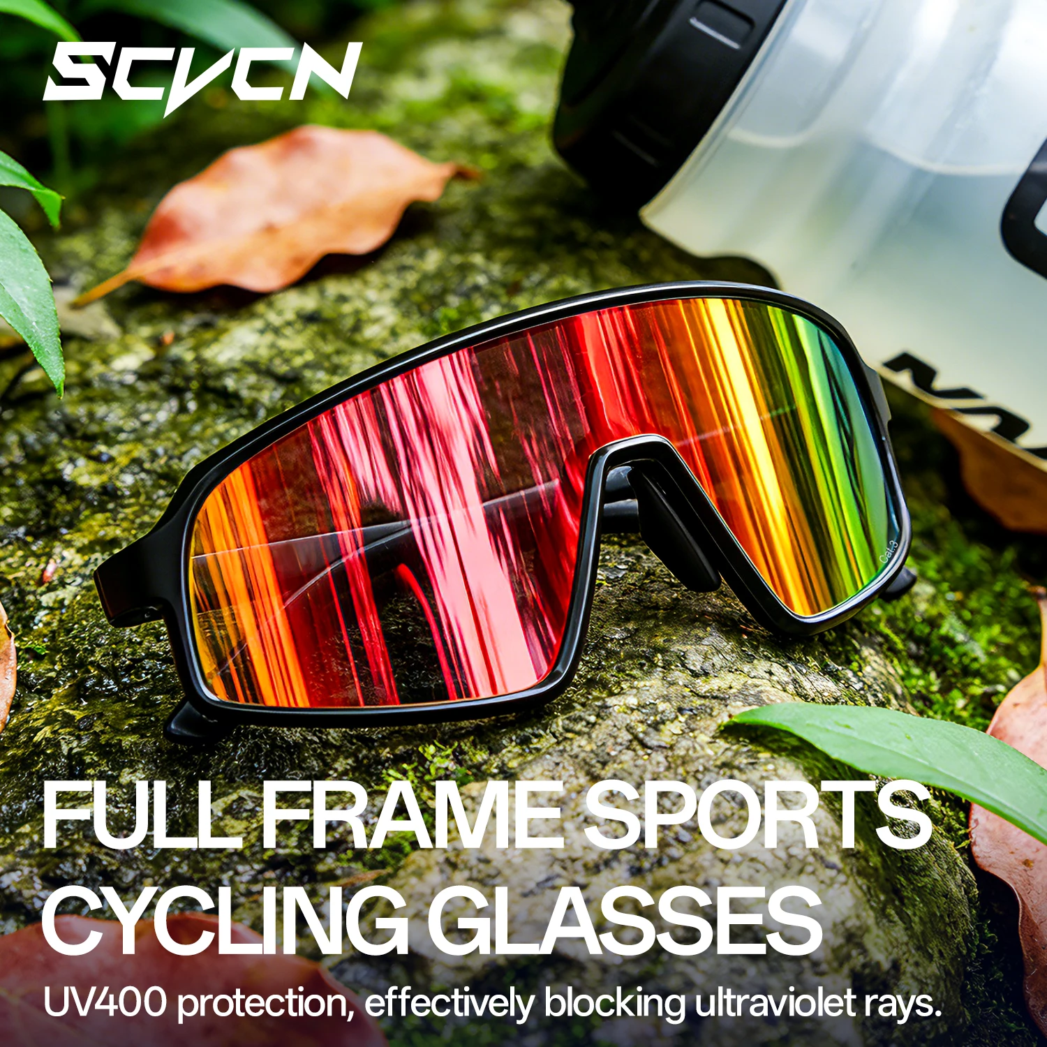 

Фотохромные очки SCVCN для велоспорта, мужские и женские, с защитой от УФ400, спортивные очки для MTB, уличные очки для велосипеда