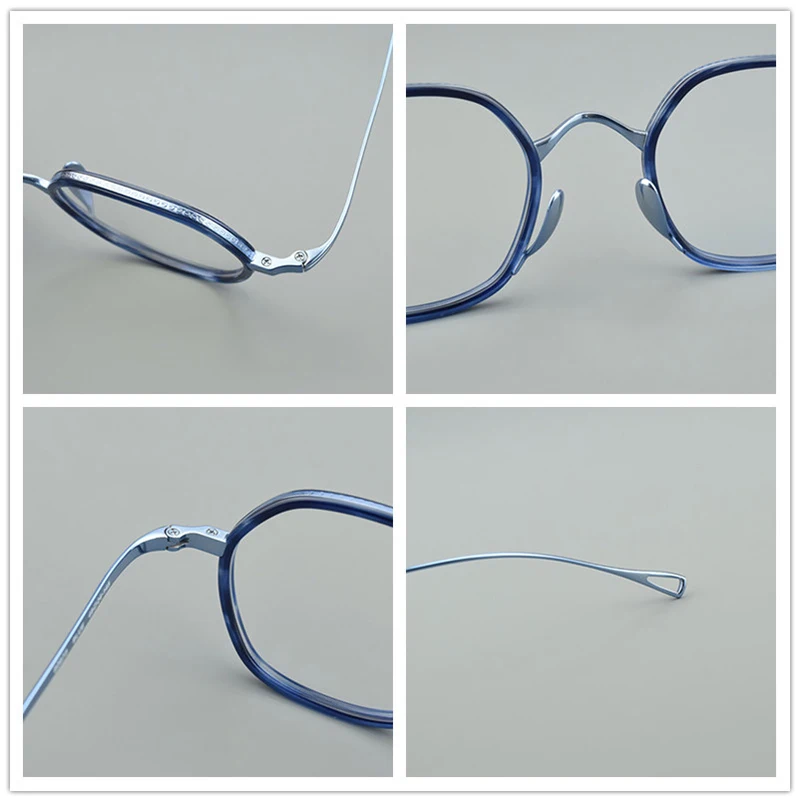 TAG Hezekiah Glasses Frame Men Retro Designer Titanium Eyeglasses KMN80871 Vintage Luxury Brand Fashion Eyewear Women spectacle