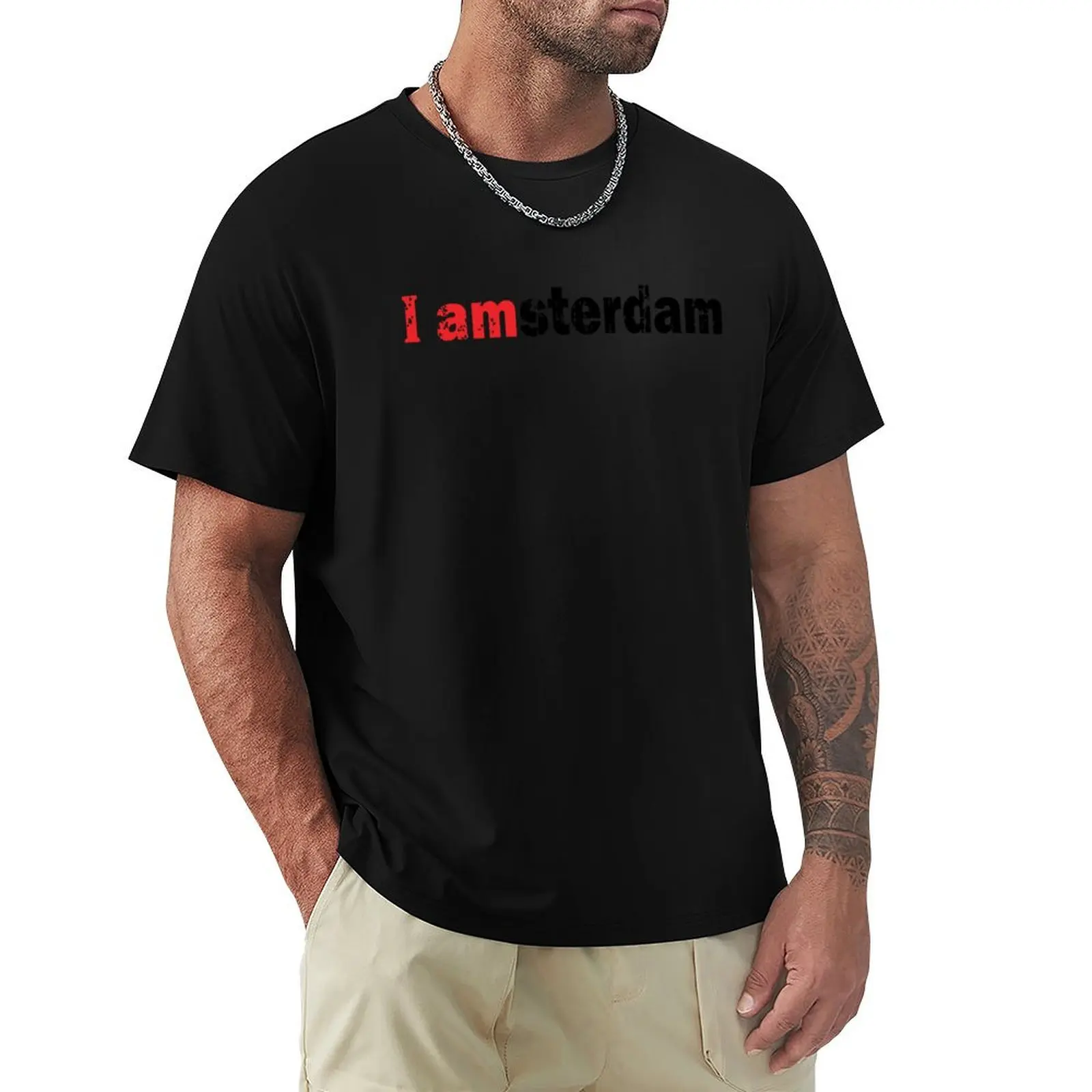 I AMSTERDAM T-Shirt Quick Dry Fishing T-Shirt