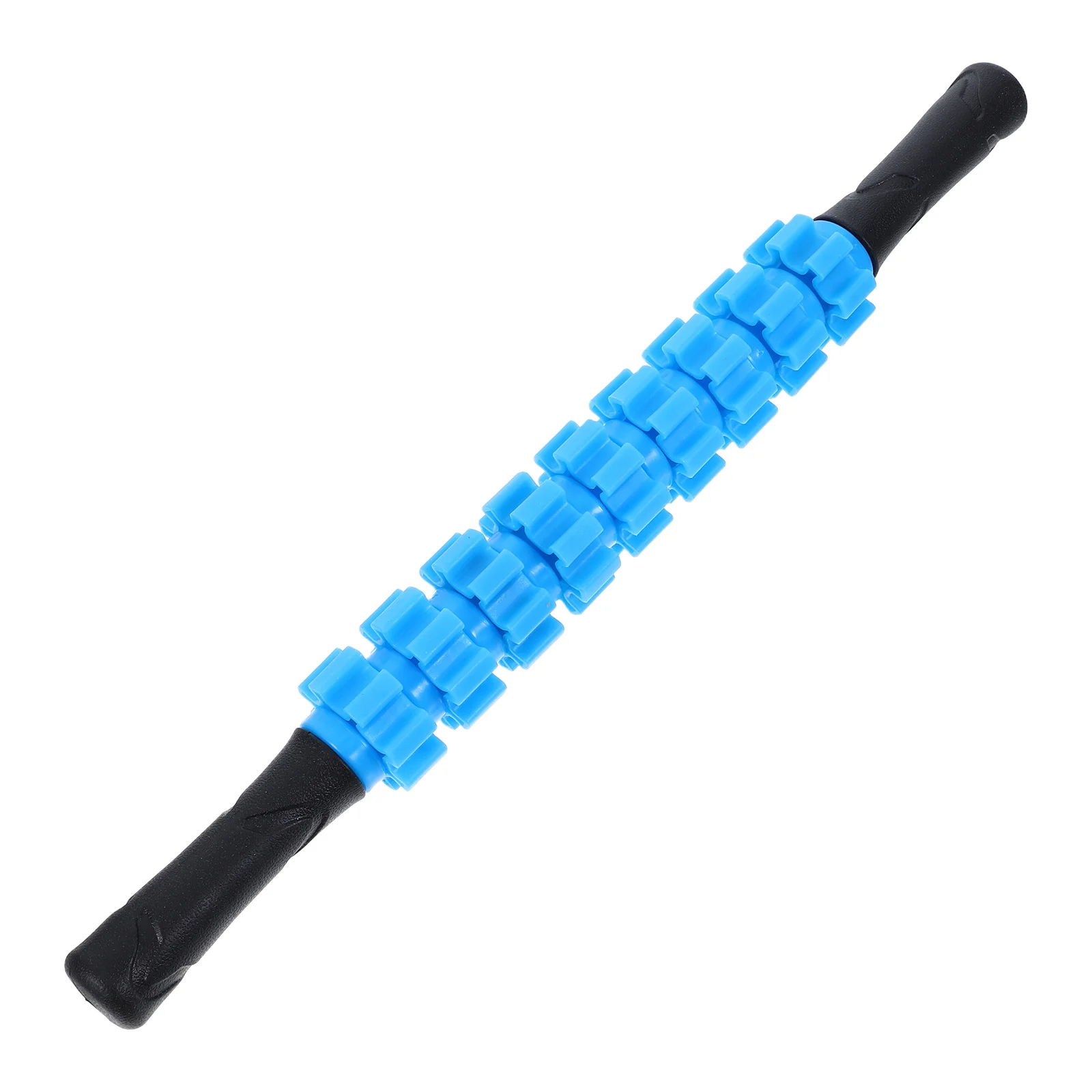 

9-Wheel Fascia Roller Massage Rod Blue PVC Hand Muscles Forearm Stick Deep Relaxation Gym Roller Leg Massager Manual Tools