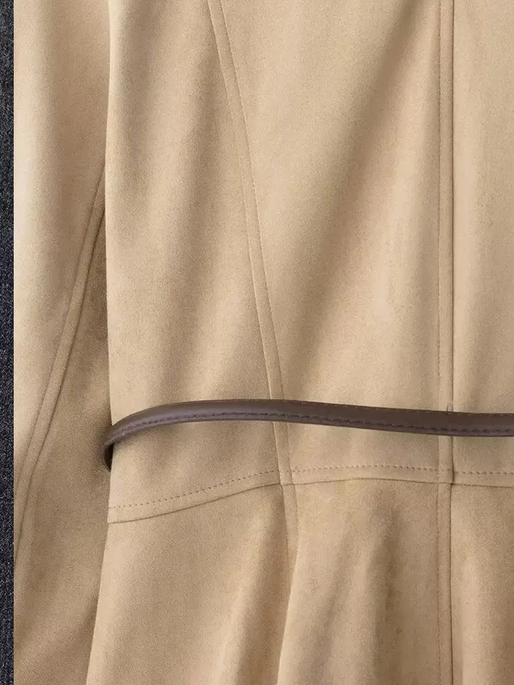 

HH женские весенние новые модные пальто однотонные с круглым вырезом с длинными рукавами пояс украшения на молнии женские повседневные короткие куртки 2-цветные