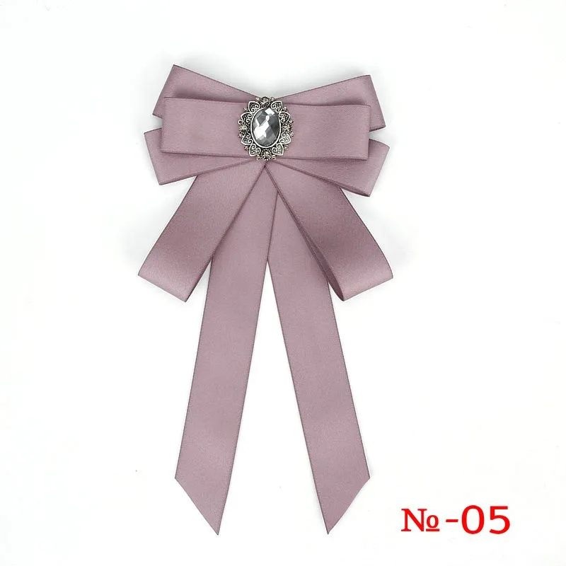 Modische Schwarze Schleifen-Krawattenklammer Rotes Diamant-Fliegeband Weiße Strass-Hemdfliege Geschenk für Damen Accessoires – Detail 6
