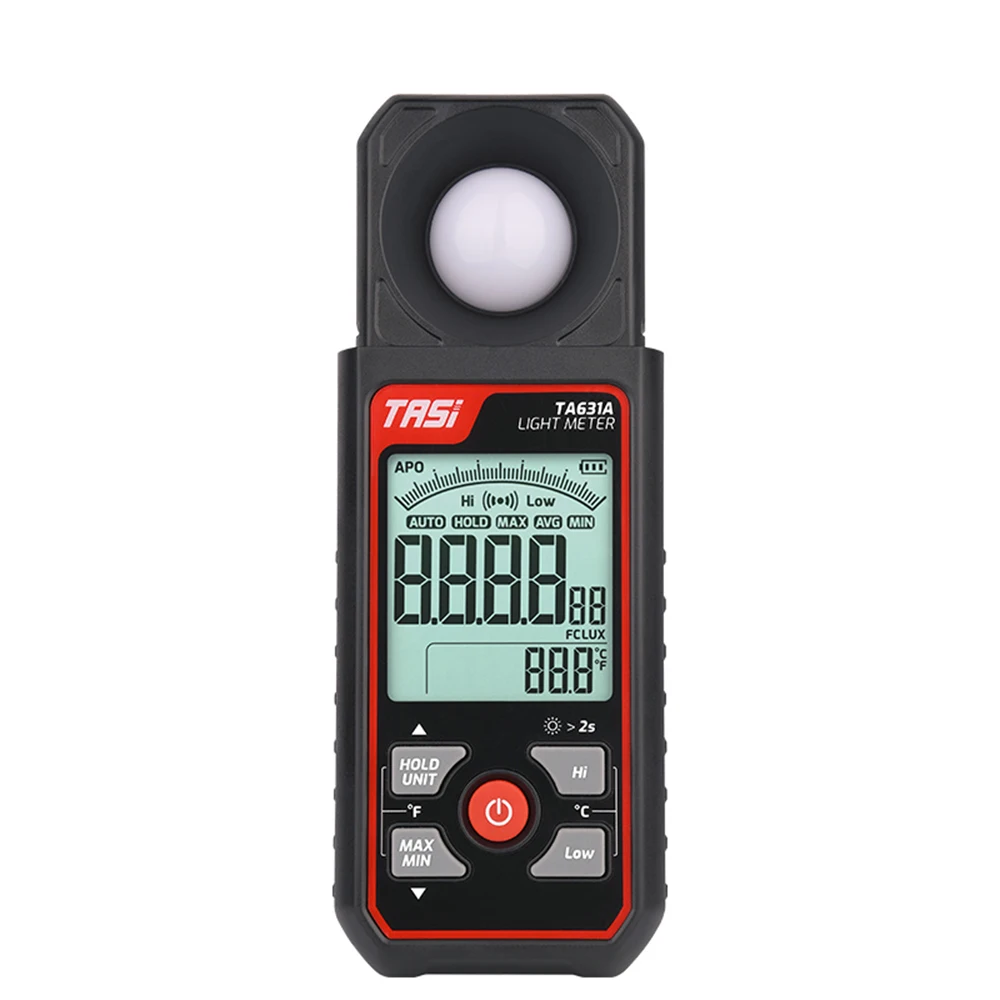 Digital Light Meter Photography Luxmeter 300000LUX Illuminometer Lux/FC Measure Photometer Environmental Tester Outdoor