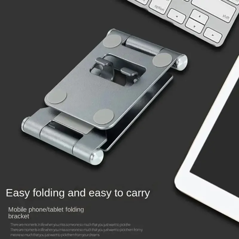 Lazy People Mount Aluminium Alloy Portable Bracket Multi-angle Adjustable Tablet Support and Mobile Phone Holder For Foldable