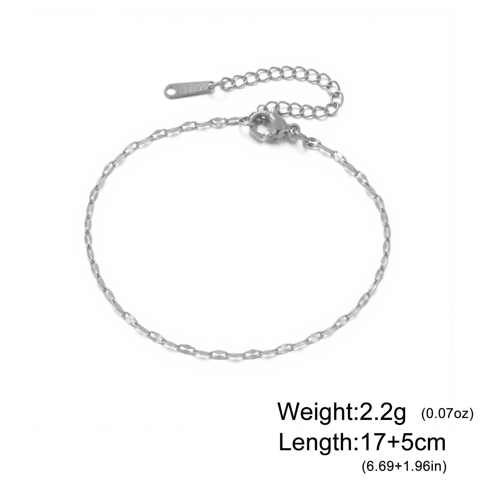 COOLTIME Minimalistisches Edelstahl-Armband in Goldfarbe, Lippenstiftkette, modisch, für Damen, Schmuck, Geschenk, Großhandel 2026 – Detail 4