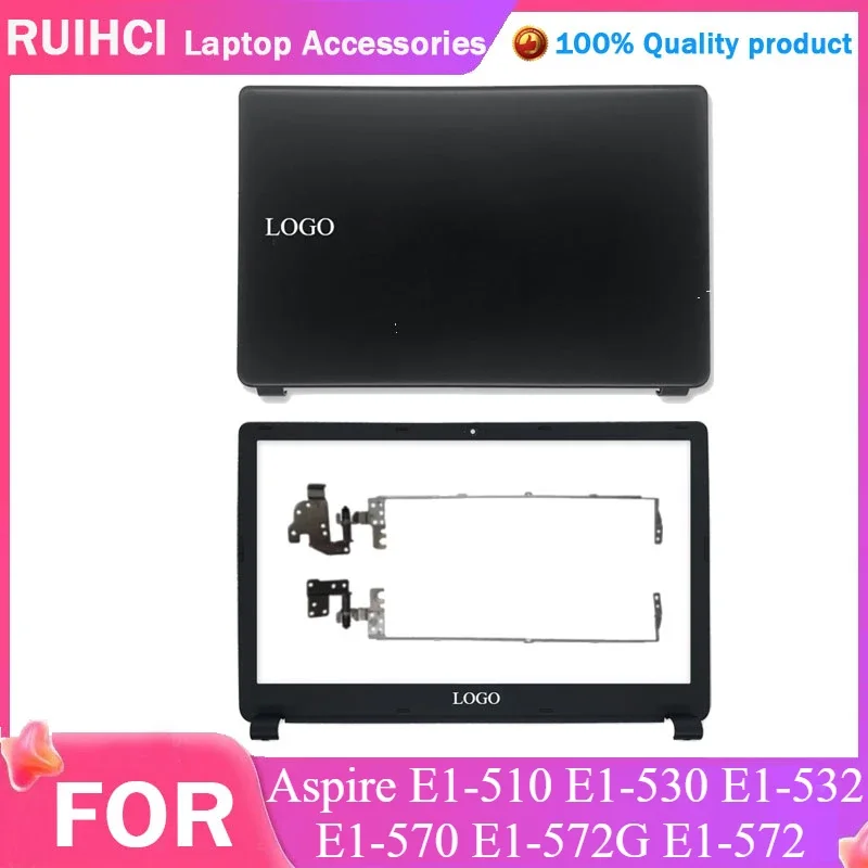 

New For Acer Aspire E1-510 E1-530 E1-532 E1-570 E1-572G E1-572 V5WE2 Z5WE1 LCD Back Cover/Front Bezel Case Laptop Shell Black