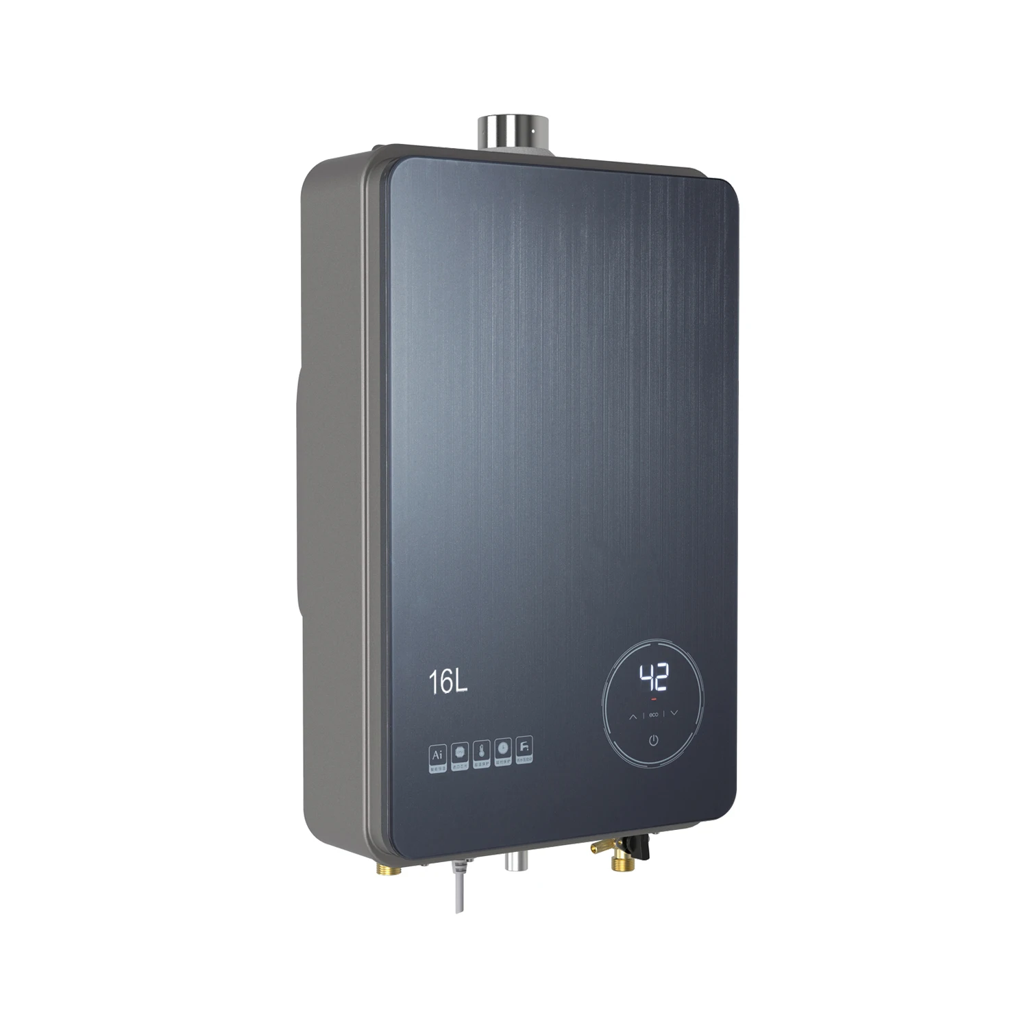 

Мгновенный водонагреватель для природного газа 13 л/16 л, 35 Вт, безрезервуарный, постоянная температура для душа на открытом воздухе