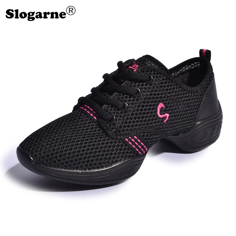 Cool Mesh Dance Shoes Women 2026 New Breathable Modern Jazz Dance Shoes Girls Hollowed Sports Shoes Casual Sneakers Footwear