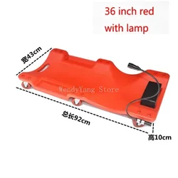 1Pc 36 inch Car Repair Lying Board With LED Light Skateboard Spare Parts Repair Board Car Vehicle Service Maintenance Tool