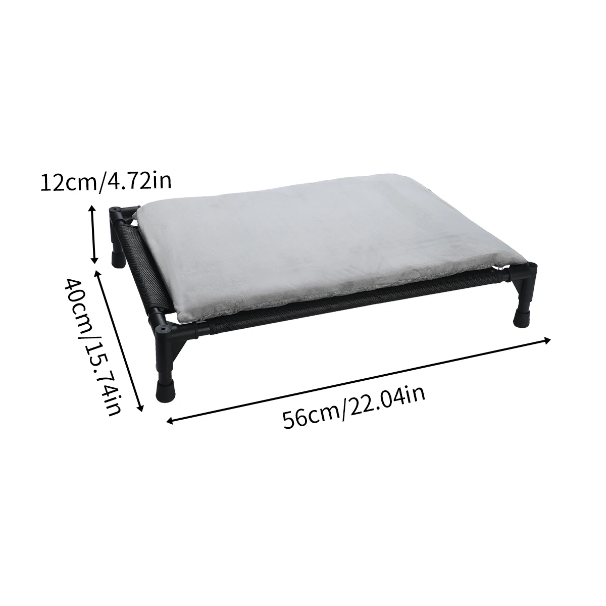 Portable luxury chew proof elevated aluminum dog bed frame  elevated cooling pet dog cot bed