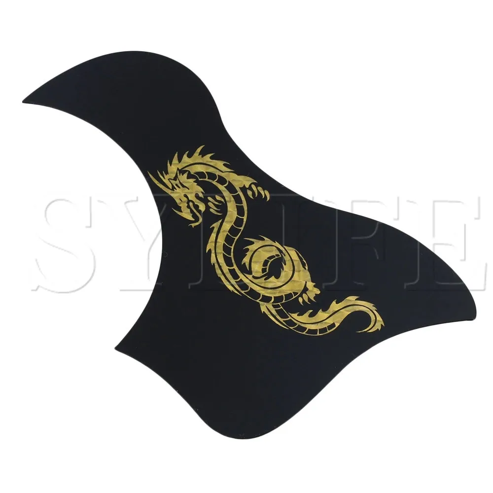 Black 18x10cm Plastic Duck Shape Pickguard Scratch Plate for Folk Guitar