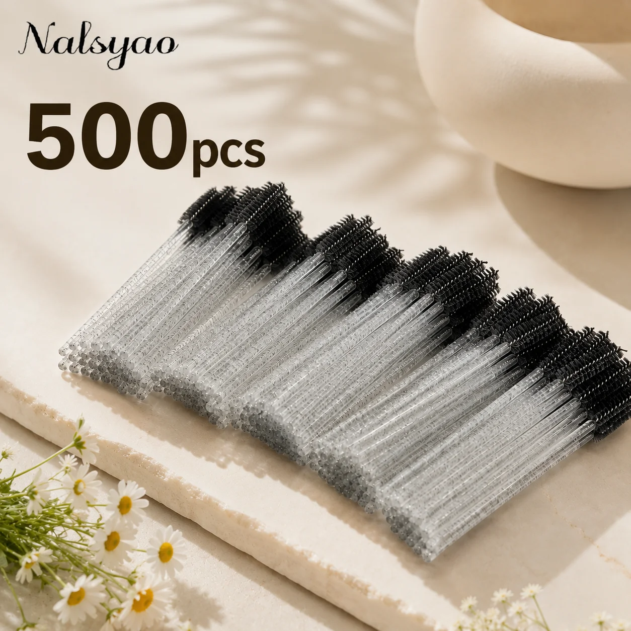 500/1000pcs Eyelash Brush Applicator Wholesale Lash Mascara Wands for Eyelash Extension Beauty Tools