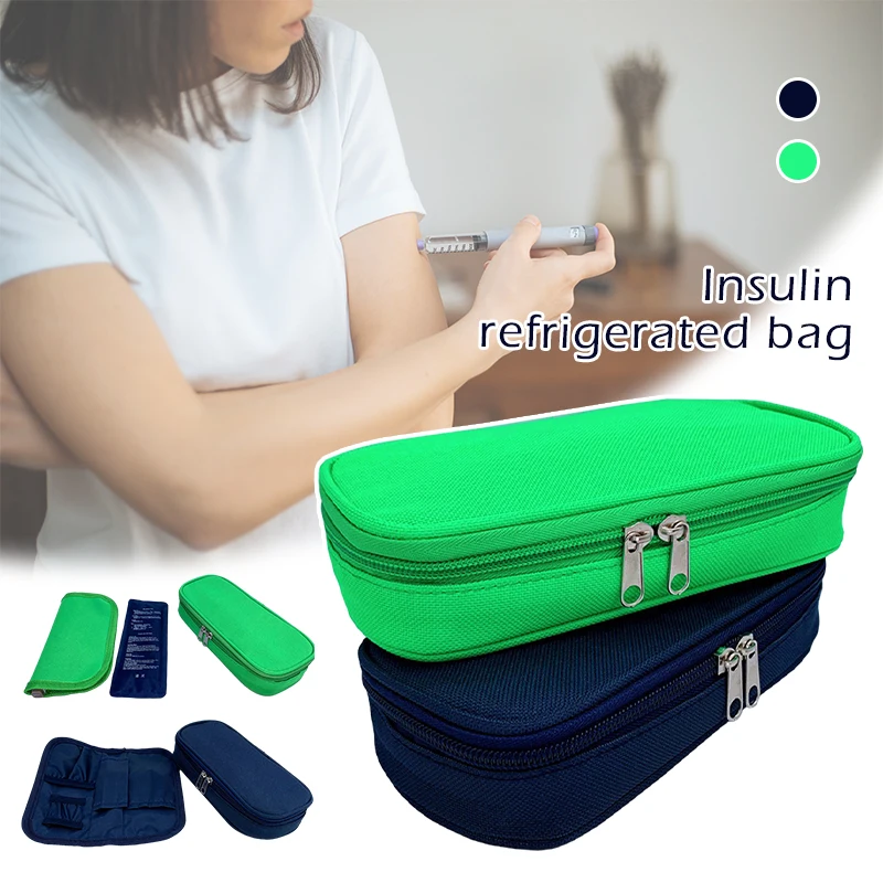 

Oxford Insulin Cooling Bag Easy Carry Travel Case Pill Protector Portable Practical Thermal Insulated Cooler Diabetic Pocket